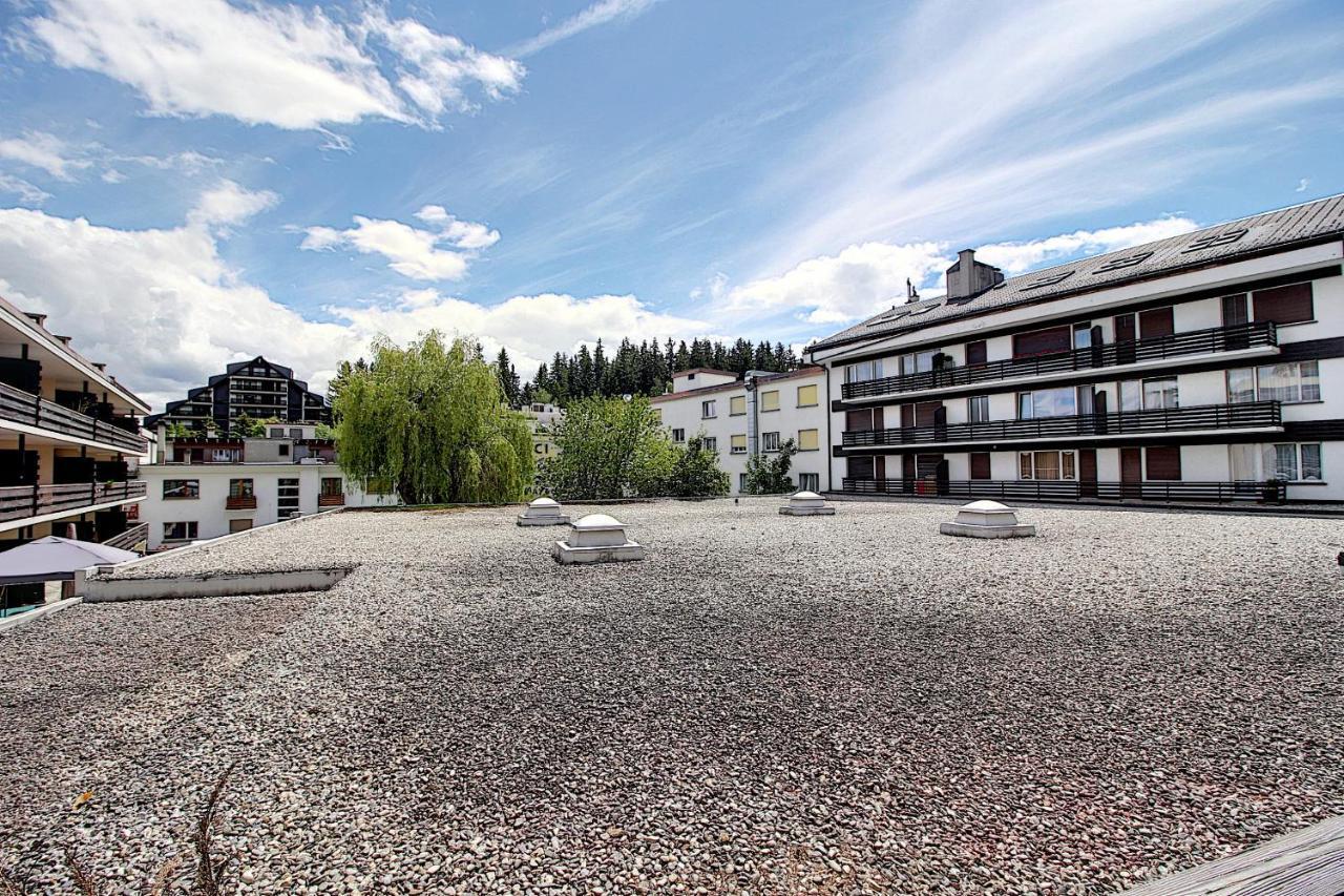 Plein Coeur De Montana Avec Parking Au Pied Du Ski-Lift! Apartamento Crans-Montana Exterior foto
